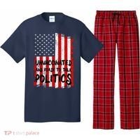 Unvaccinated And Ready To Talk Politics Funny US Flag Pajama Set thumb 0