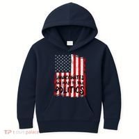 Unvaccinated And Ready To Talk Politics Funny US Flag Kids Hoodie thumb 0