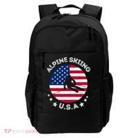 US Alpine Skiing Team Retro Support USA Downhill Skiing Team Backpack thumb 0
