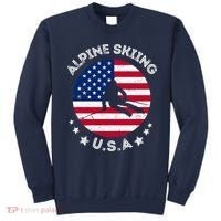 US Alpine Skiing Team Retro Support USA Downhill Skiing Team Sweatshirt thumb 0
