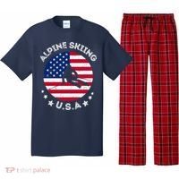 US Alpine Skiing Team Retro Support USA Downhill Skiing Team Pajama Set thumb 0