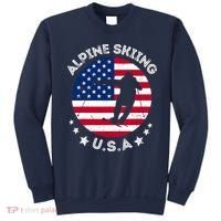 USA Alpine Skiing Team Retro Support USA Downhill Skiing Sweatshirt thumb 0