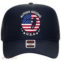 USA Alpine Skiing Team Retro Support USA Downhill Skiing Hat thumb 0