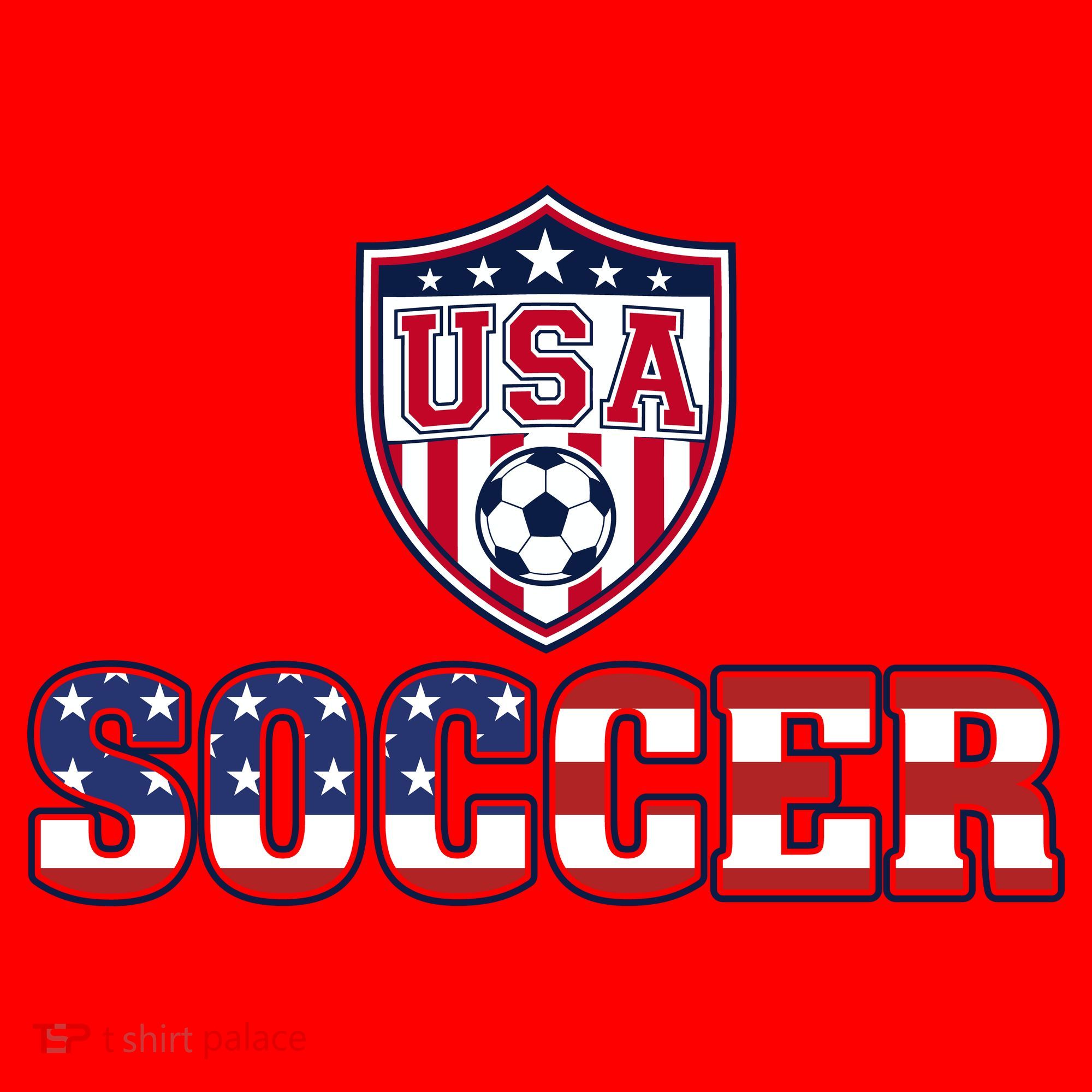 USA American Soccer Graphic For Fans Santa Hat