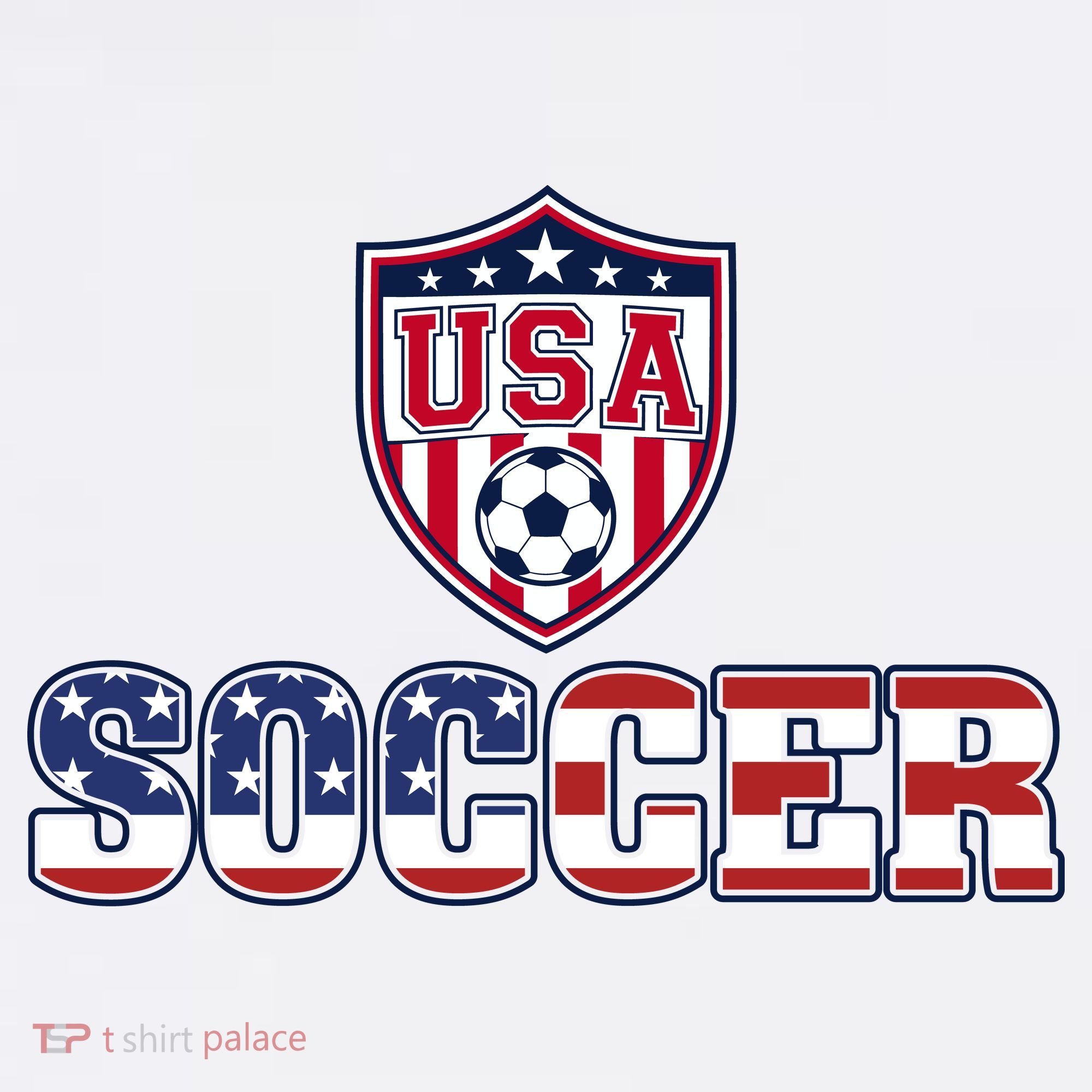 USA American Soccer Graphic For Fans Long Sleeve Shirt