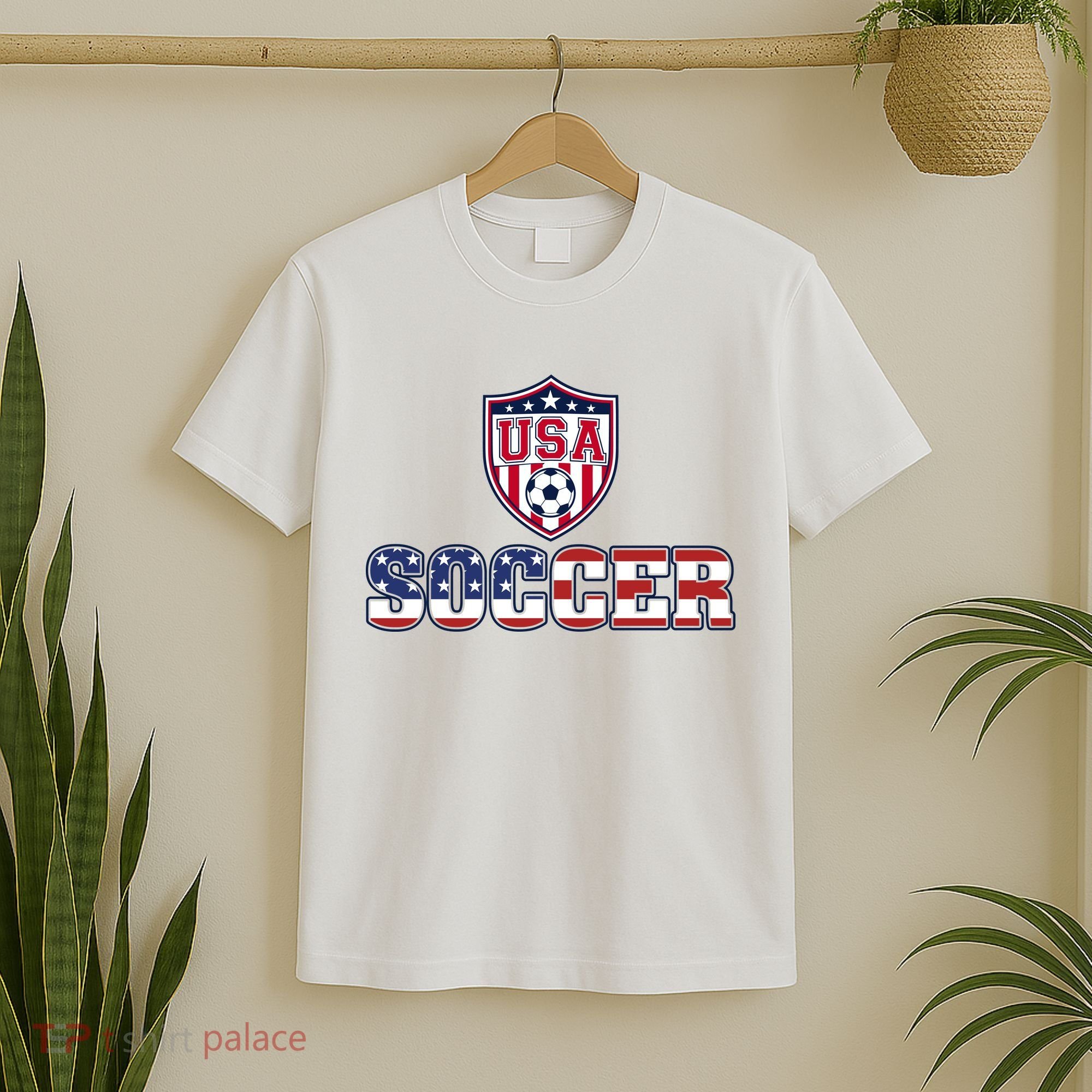 USA American Soccer Graphic For Fans T-Shirt