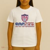 USA American Soccer Graphic For Fans T-Shirt thumb 4