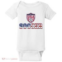 USA American Soccer Graphic For Fans Baby Bodysuit thumb 0