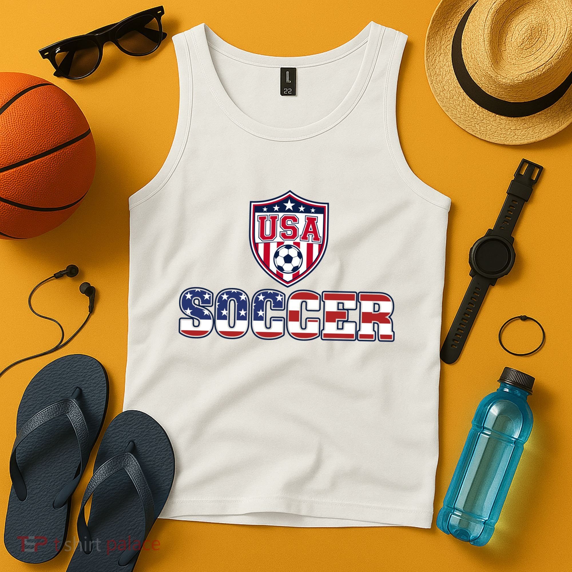USA American Soccer Graphic For Fans Tank Top