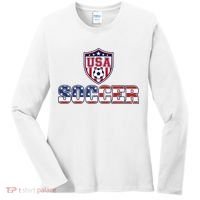 USA American Soccer Graphic For Fans Women's Long Sleeve Shirt thumb 0