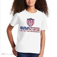 USA American Soccer Graphic For Fans Kids T-Shirt thumb 2