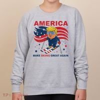 Usa Apres Ski Make Skiing Great Again Donald Trump Women's Sweatshirt thumb 0