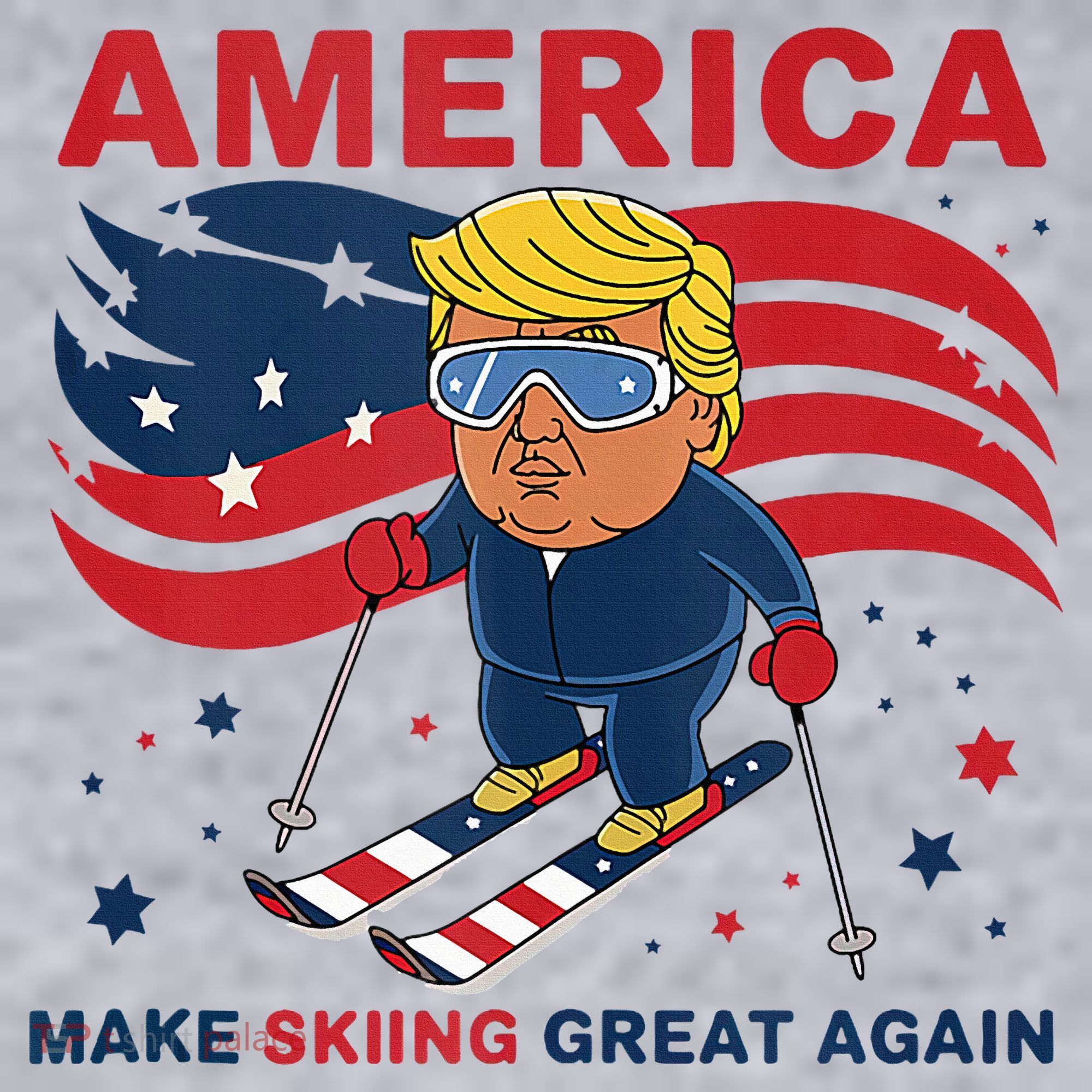 Usa Apres Ski Make Skiing Great Again Donald Trump Women's Sweatshirt