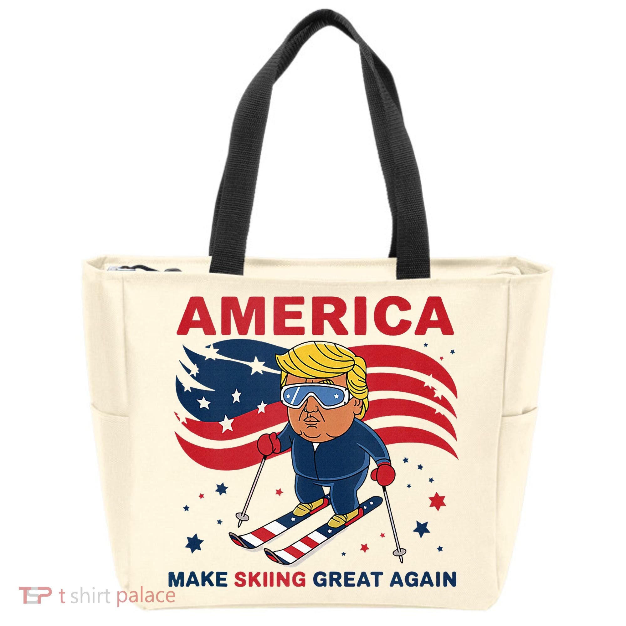 Usa Apres Ski Make Skiing Great Again Donald Trump Tote Bag