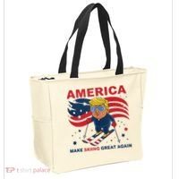 Usa Apres Ski Make Skiing Great Again Donald Trump Tote Bag thumb 2