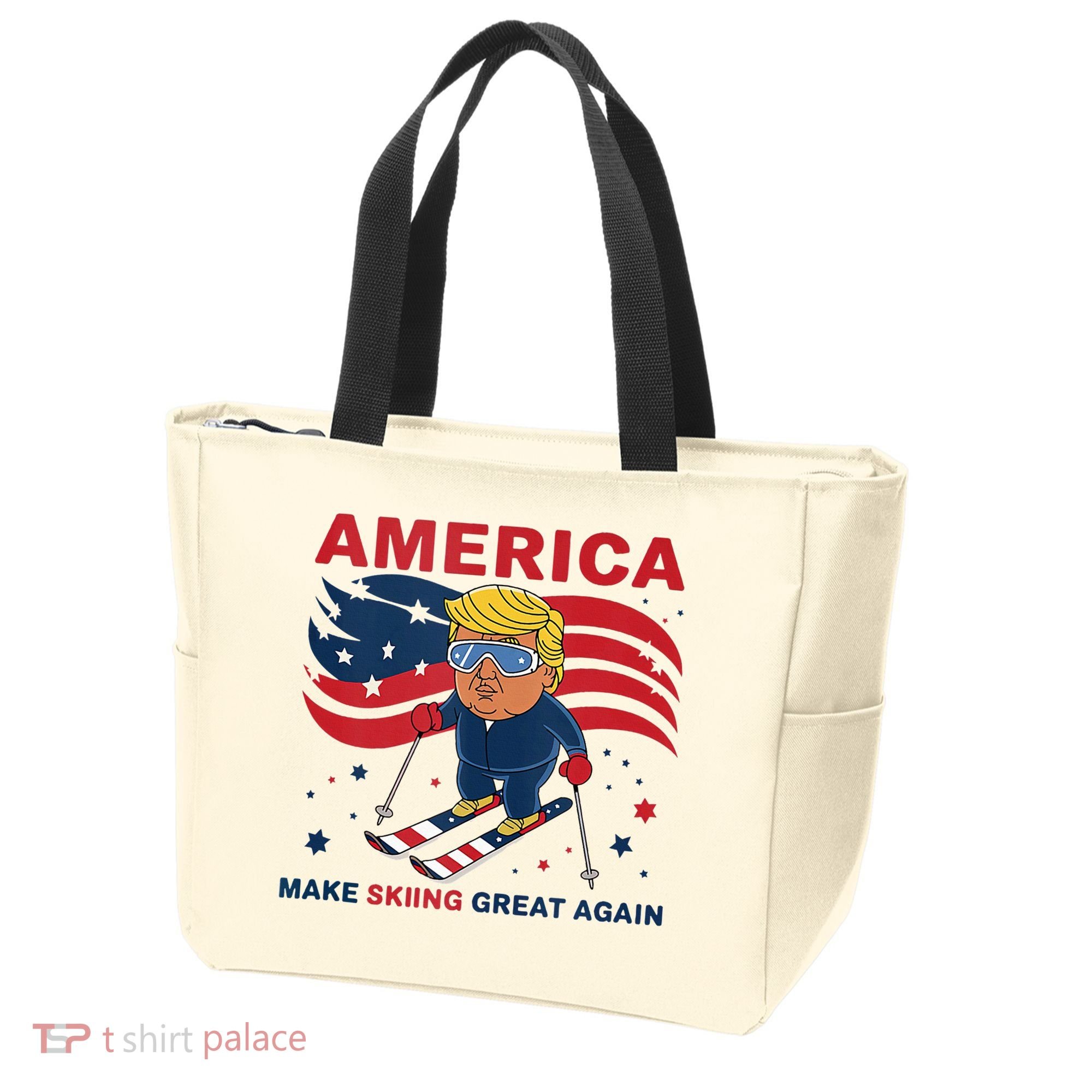 Usa Apres Ski Make Skiing Great Again Donald Trump Tote Bag