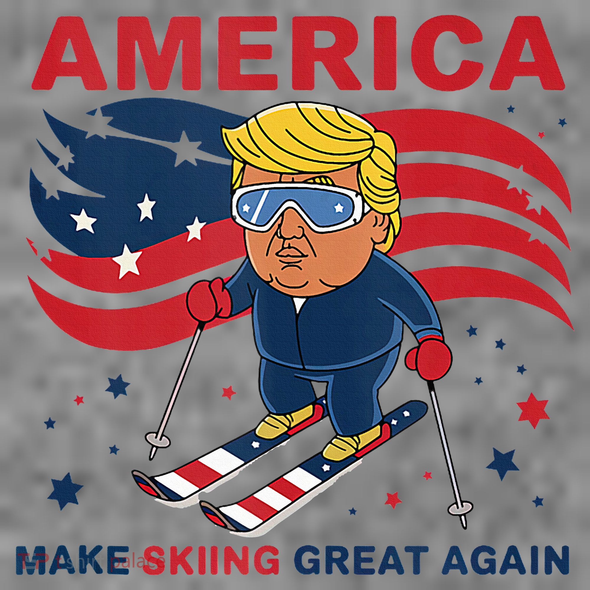 Usa Apres Ski Make Skiing Great Again Donald Trump Toddler Hoodie