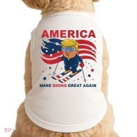 Usa Apres Ski Make Skiing Great Again Donald Trump Doggie Tank thumb 0