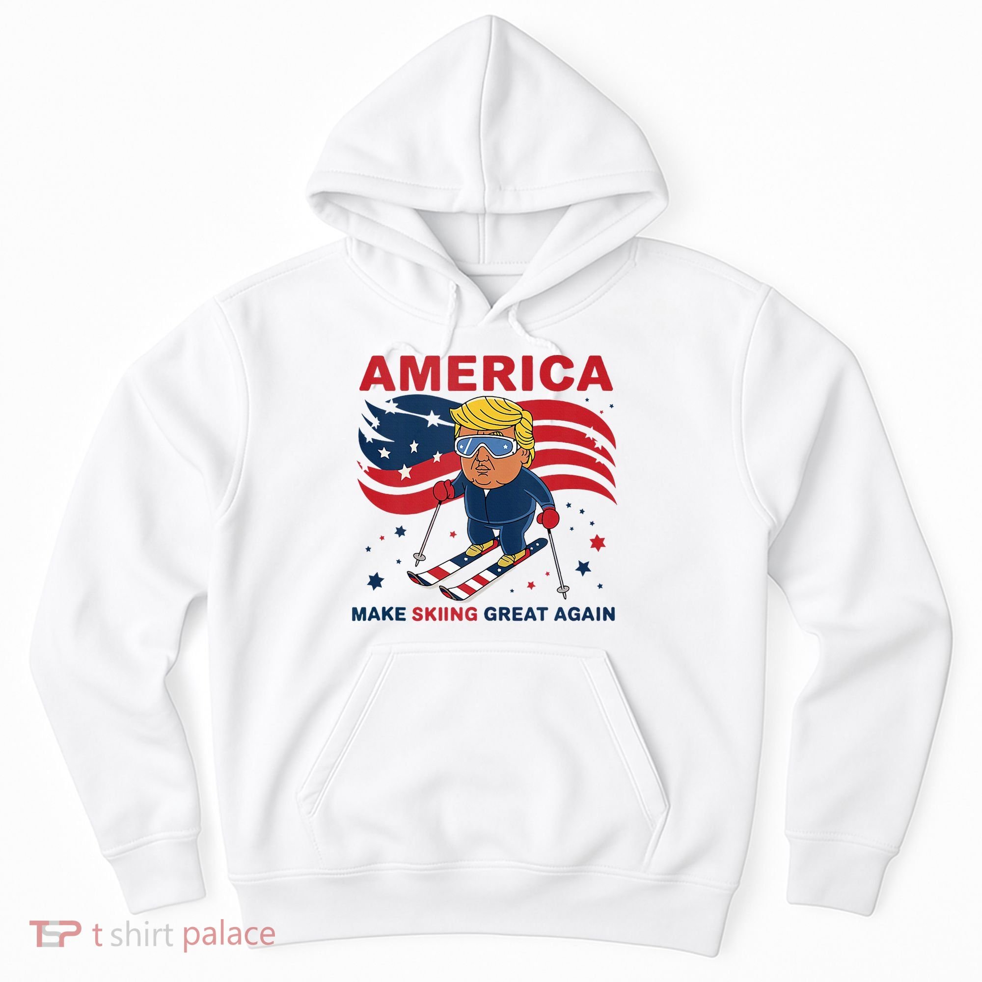 Usa Apres Ski Make Skiing Great Again Donald Trump Hoodie