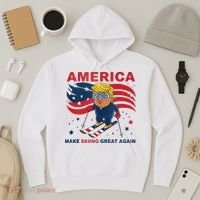 Usa Apres Ski Make Skiing Great Again Donald Trump Hoodie thumb 3