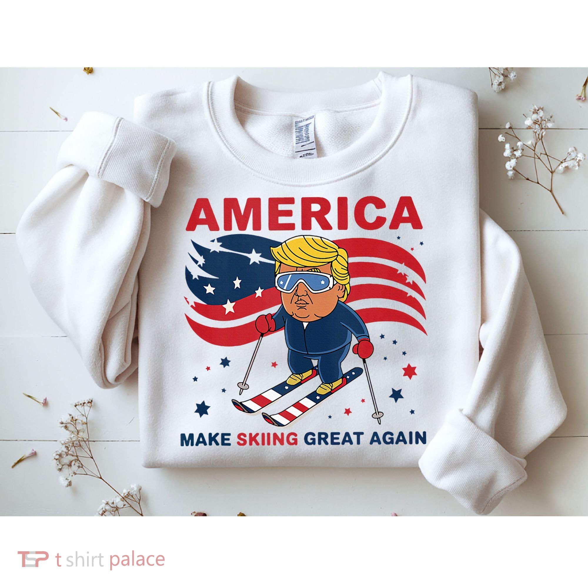 Usa Apres Ski Make Skiing Great Again Donald Trump Sweatshirt