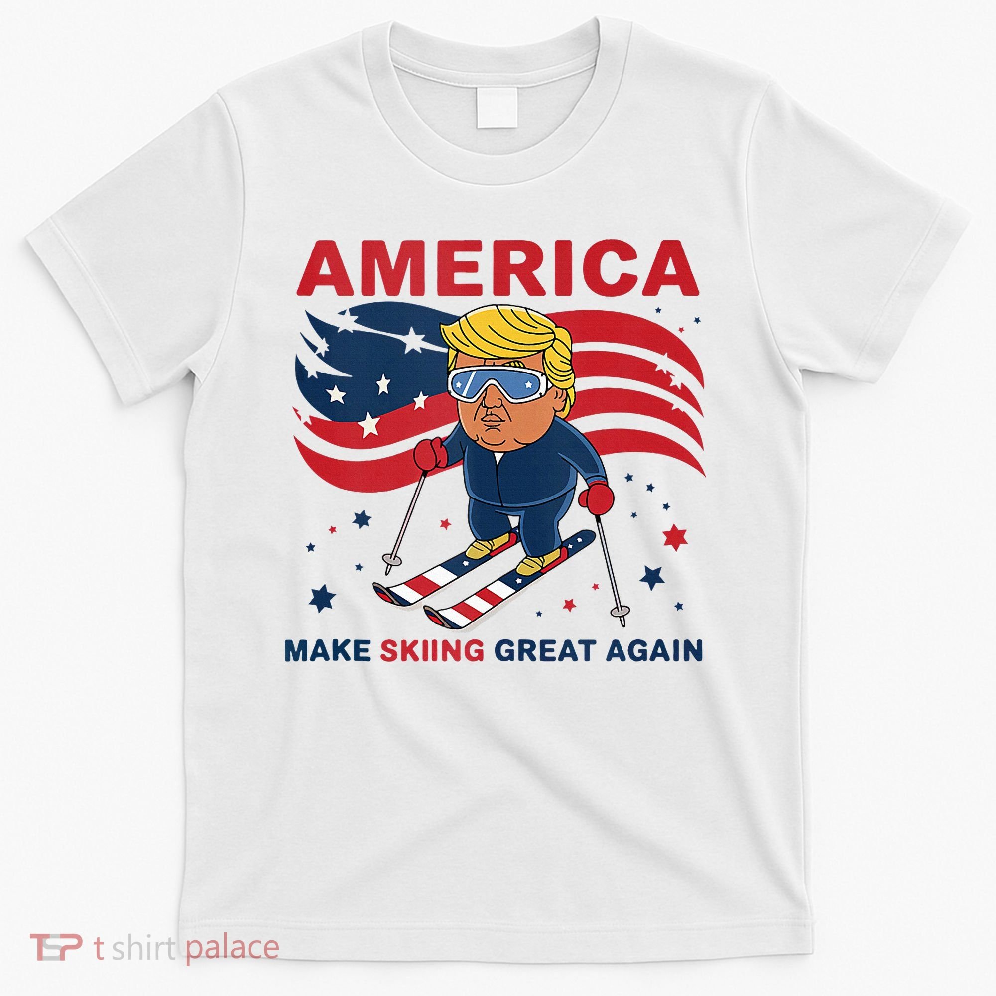 Usa Apres Ski Make Skiing Great Again Donald Trump T-Shirt