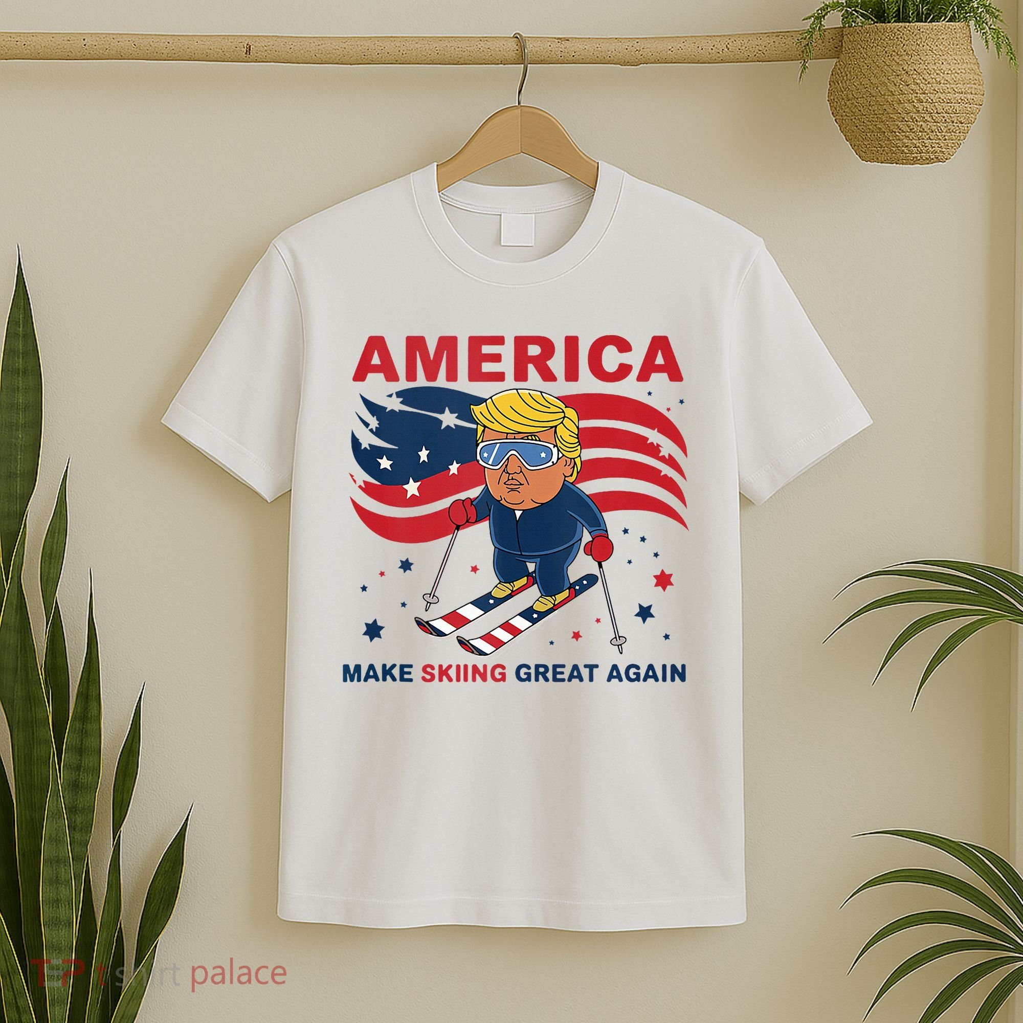 Usa Apres Ski Make Skiing Great Again Donald Trump T-Shirt