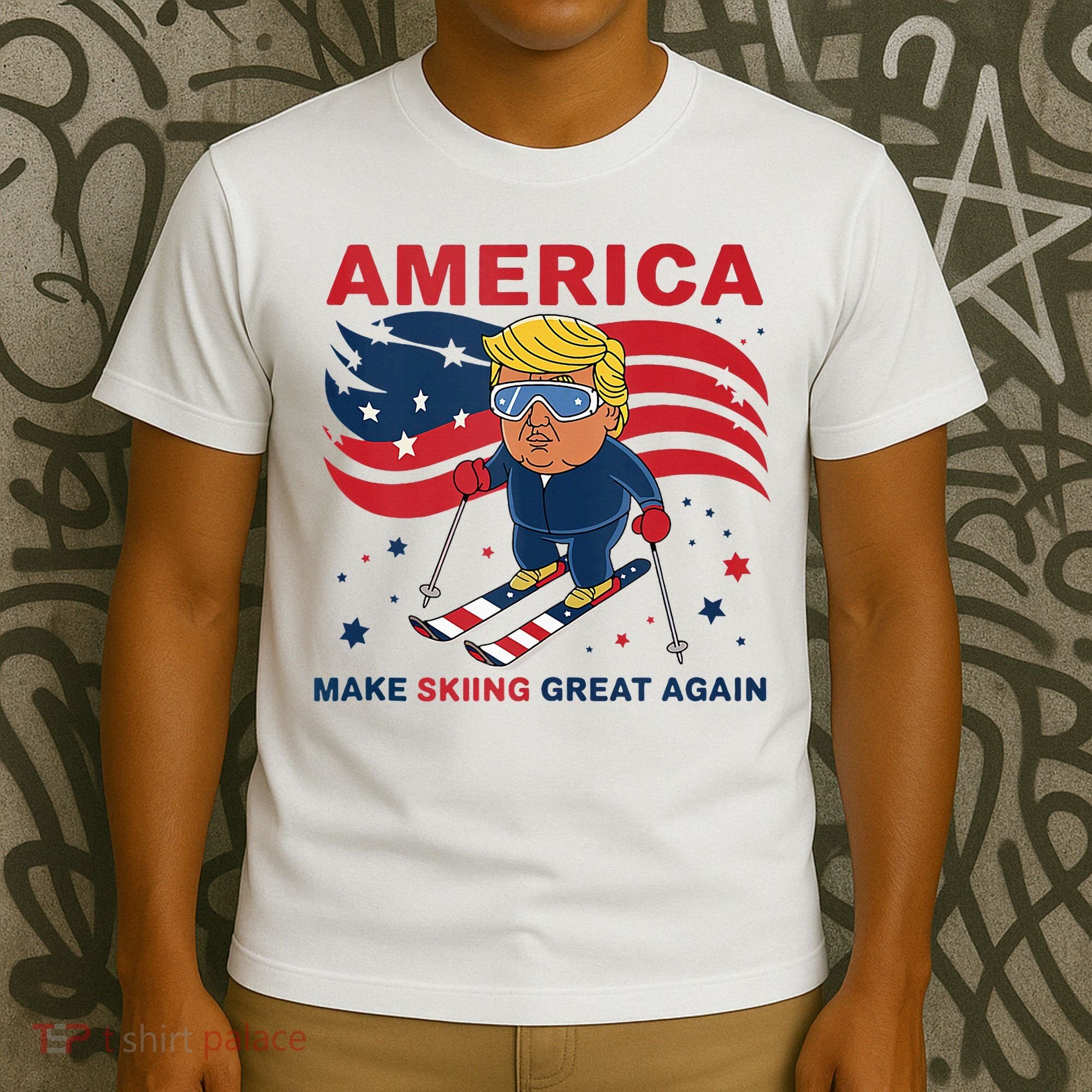 Usa Apres Ski Make Skiing Great Again Donald Trump T-Shirt