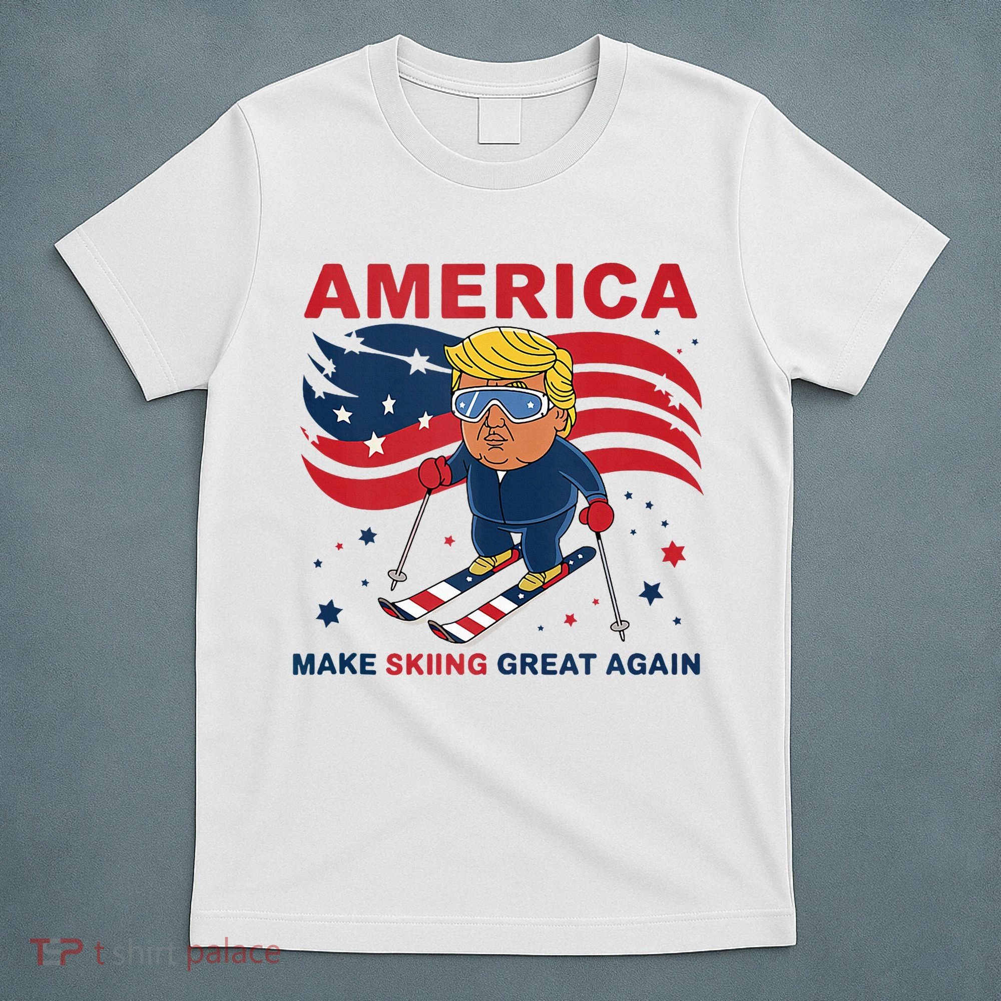 Usa Apres Ski Make Skiing Great Again Donald Trump T-Shirt