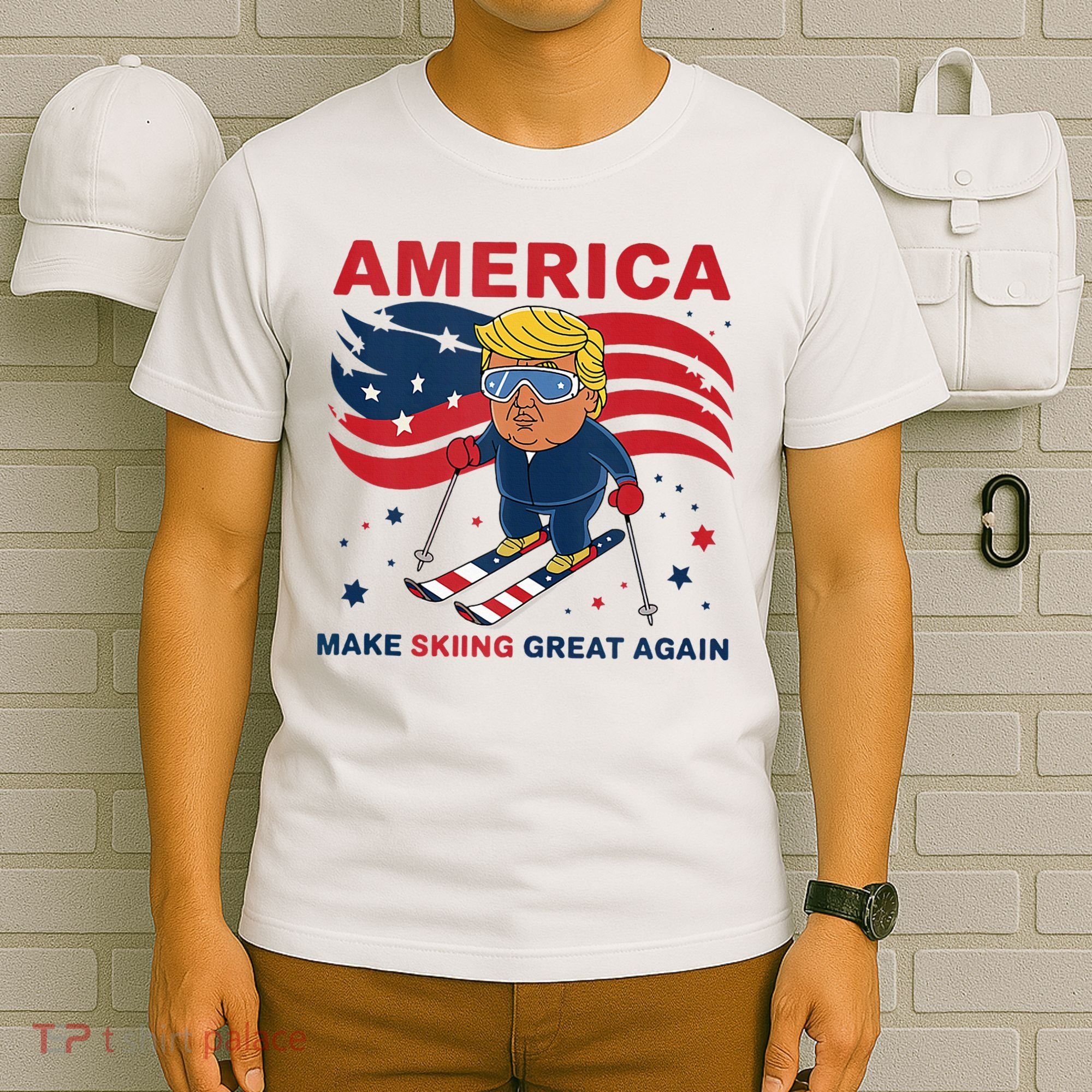 Usa Apres Ski Make Skiing Great Again Donald Trump T-Shirt