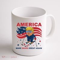 Usa Apres Ski Make Skiing Great Again Donald Trump Coffee Mug thumb 1