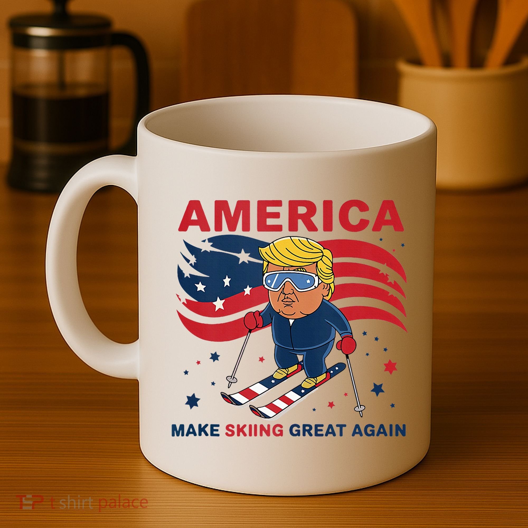 Usa Apres Ski Make Skiing Great Again Donald Trump Coffee Mug