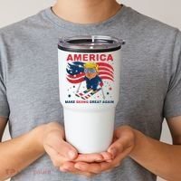 Usa Apres Ski Make Skiing Great Again Donald Trump Tumbler thumb 2