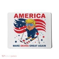 Usa Apres Ski Make Skiing Great Again Donald Trump Mousepad thumb 0