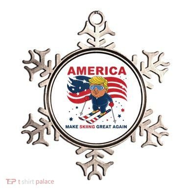 Usa Apres Ski Make Skiing Great Again Donald Trump Ornament