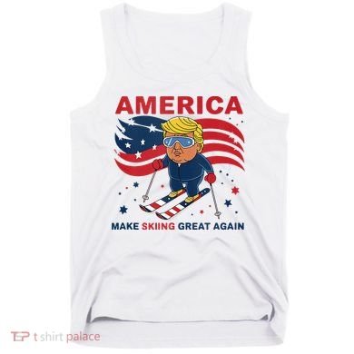 Usa Apres Ski Make Skiing Great Again Donald Trump Tank Top