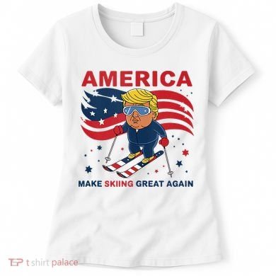 Usa Apres Ski Make Skiing Great Again Donald Trump Women's T-Shirt