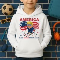 Usa Apres Ski Make Skiing Great Again Donald Trump Kids Hoodie thumb 2