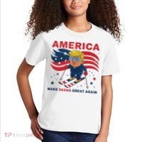Usa Apres Ski Make Skiing Great Again Donald Trump Kids T-Shirt thumb 2