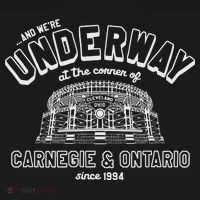 Underway At The Corner Of Carnegie & Ontario Since 1994 Apron thumb 3