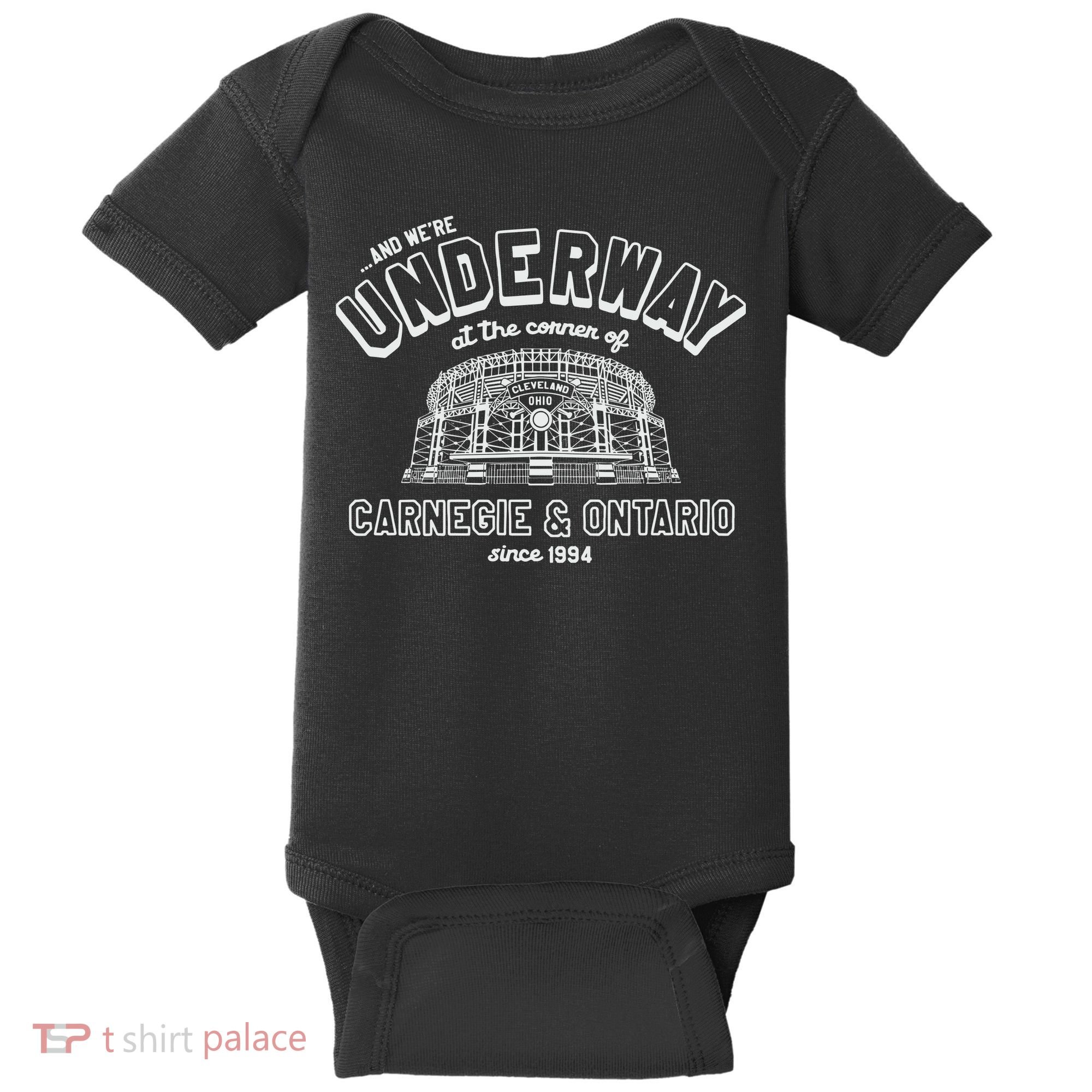Underway At The Corner Of Carnegie & Ontario Since 1994 Baby Bodysuit