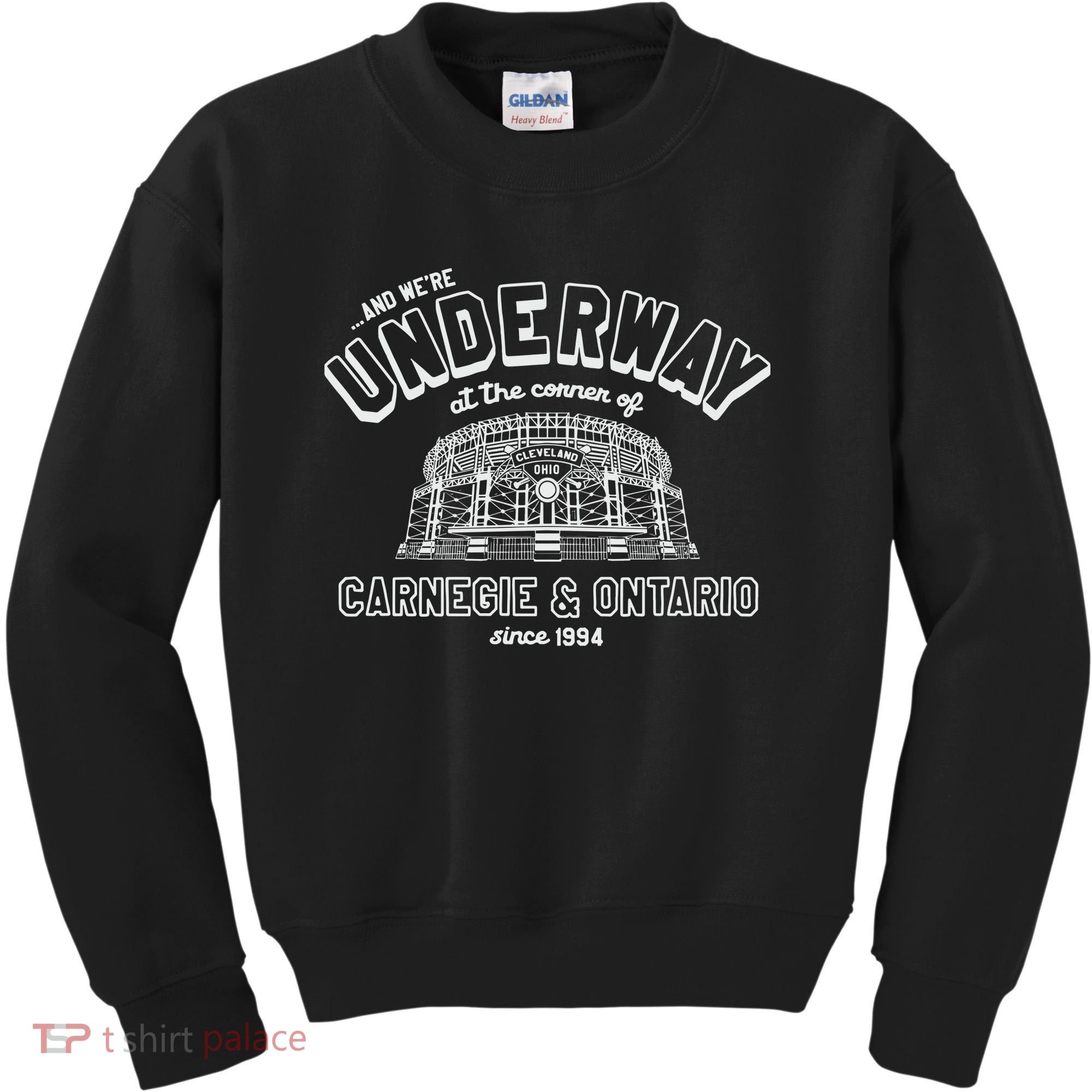 Underway At The Corner Of Carnegie & Ontario Since 1994 Kids Sweatshirt