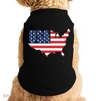 USA American US Flag Map Patriotic Doggie Tank thumb 0