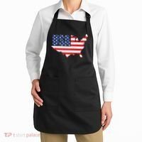USA American US Flag Map Patriotic Apron thumb 2