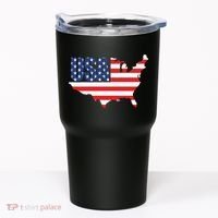 USA American US Flag Map Patriotic Tumbler thumb 0
