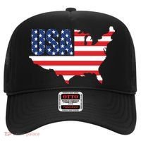 USA American US Flag Map Patriotic Hat thumb 0