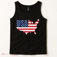 USA American US Flag Map Patriotic Tank Top thumb 2