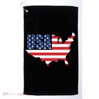 USA American US Flag Map Patriotic Golf Towel thumb 0