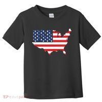 USA American US Flag Map Patriotic Toddler T-Shirt thumb 0