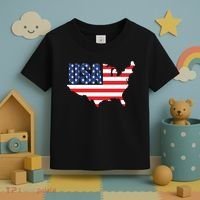 USA American US Flag Map Patriotic Toddler T-Shirt thumb 3